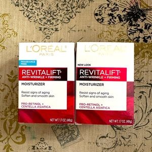 BRAND NEW SEALED LOREAL REVITALIFT ANTI WRINKLE + FIRMING MOISTURIZER 1.7oz each